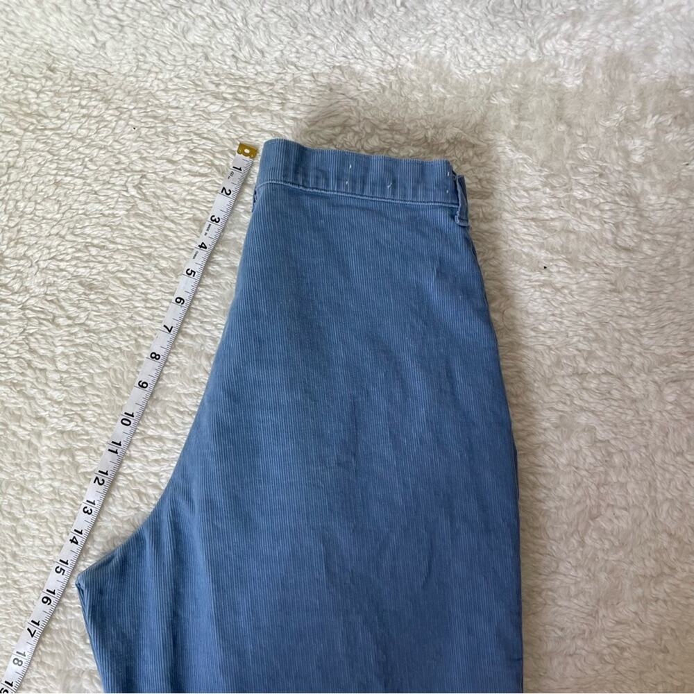 River Trader Y2K High Rise Pleated Tapered Corduroy Pants Blue Slouchy Normcore - Picture 6 of 16